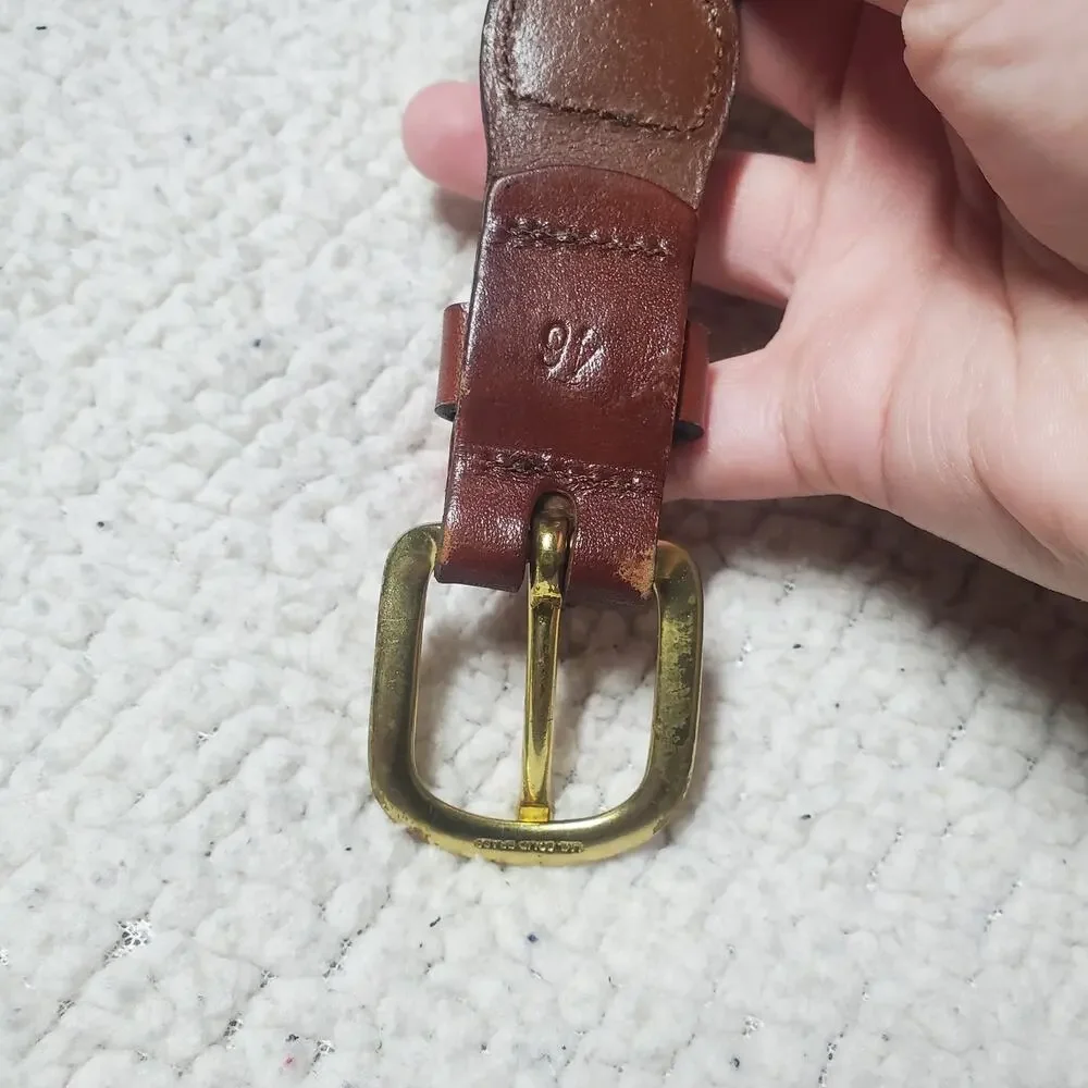 Leather Man Ltd. Fabric Shark Print Belt - Handmade in Essex, CT Preppy Coastal